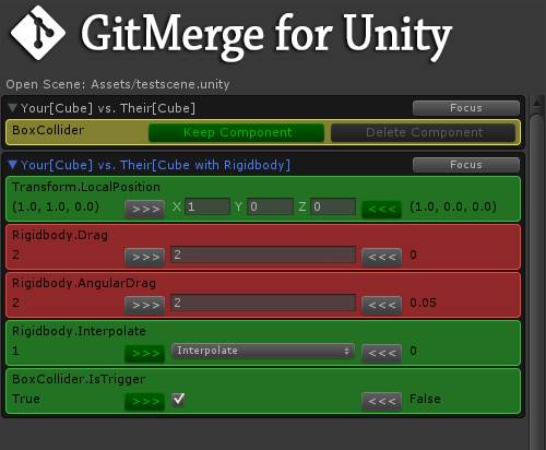 git merger in unity with visual studio